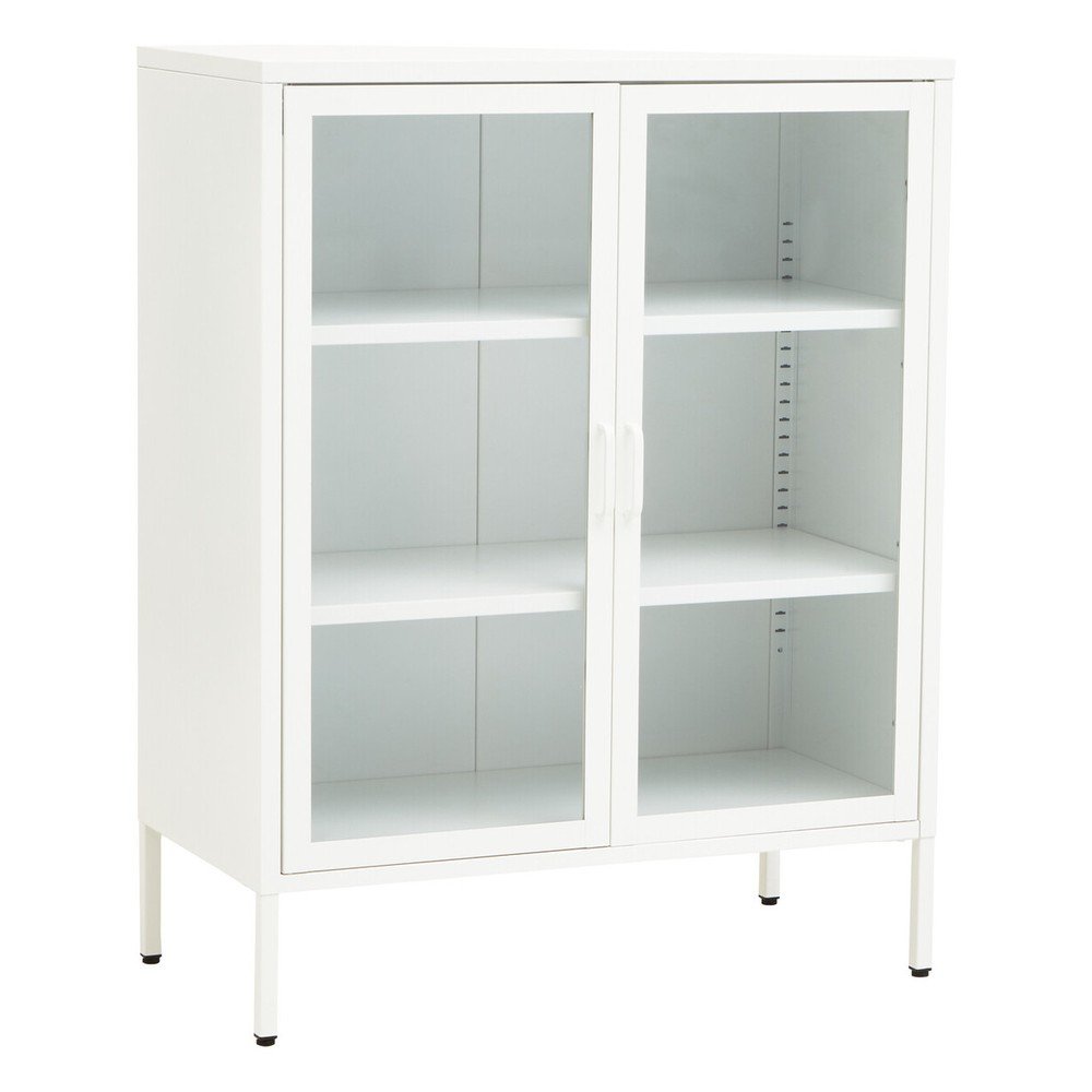 Biała stalowa witryna 80x102x40 cm Acier – Premier Housewares