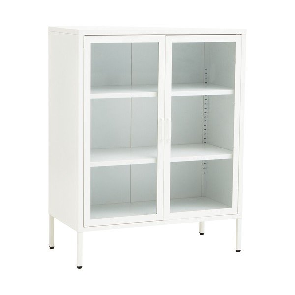 Biała stalowa witryna 80x102x40 cm Acier – Premier Housewares