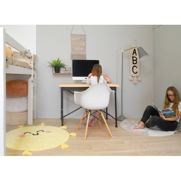 Bawełniany dywan dziecięcy tkany ręcznie odpowiedni do prania ø100 cm Believe in Yourself – Lorena Canals-image-3