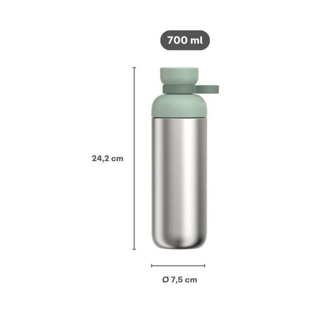 Butelka ze stali nierdzewnej w kolorze srebra/szałwiowa 700 ml Vita – Mepal (zdjęcie 6)