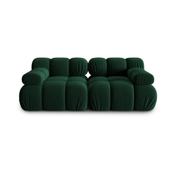 Zielona aksamitna sofa 188 cm Bellis – Micadoni Home