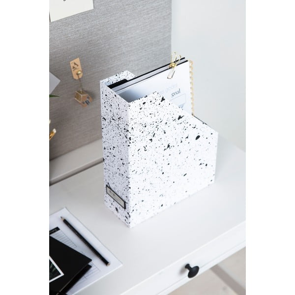 Czarno-biały organizer na dokumenty Bigso Box of Sweden Estelle-image-1