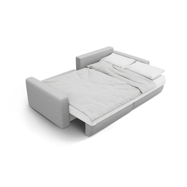 Jasnoszary rozkładany narożnik ze schowkiem Belfast – Cosmopolitan Design-image-4