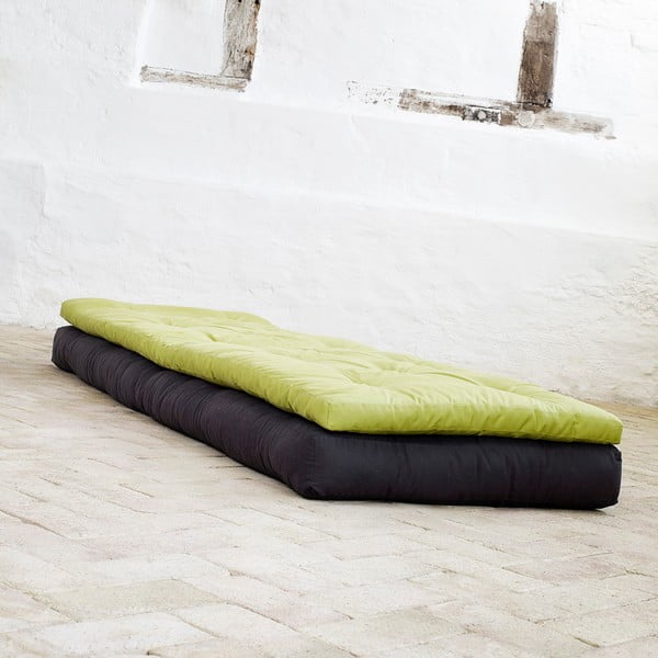 Fotel rozkładany Karup Buckle Up Black/Lime-image-2
