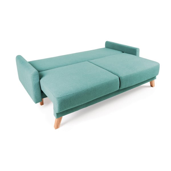 Turkusowa sofa rozkładana Bonami Selection Pop-image-4