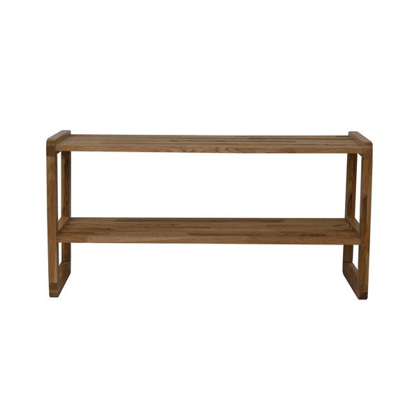 Naturalny regał na buty z drewna dębowego Rowico Gorgona-image-2