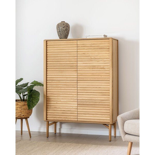 Szafka w dekorze dębu w naturalnym kolorze 104,5x144x40 cm Lenon – Kave Home-image-1