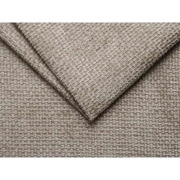 Beżowy podnóżek z tkaniny szenilowej Lupine – Micadoni -image-2