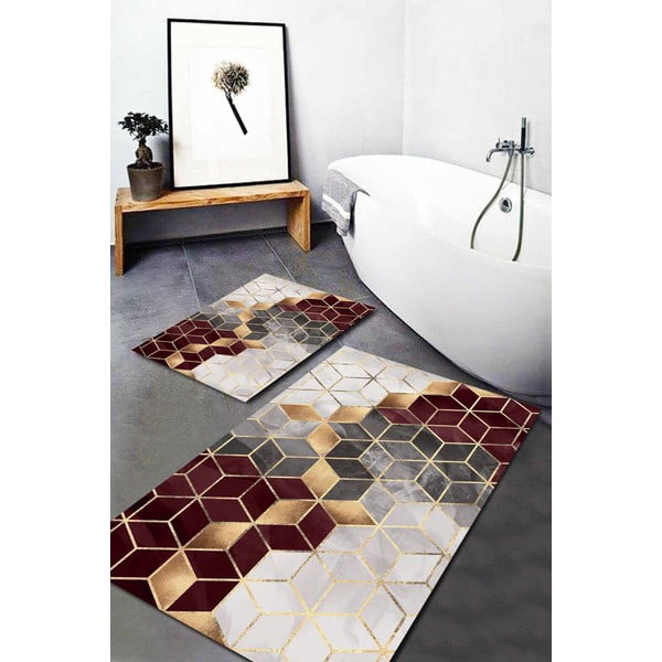 Dywaniki łazienkowe zestaw 2 szt. Optic2 – Mila Home-image-1