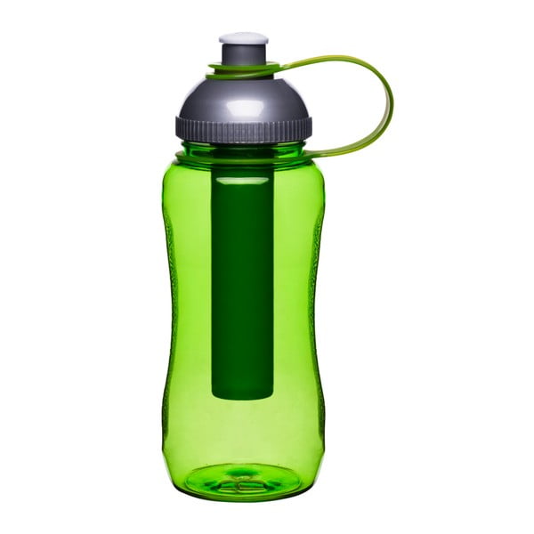 Zielona butelka z wkładem chłodzącym Sagaform