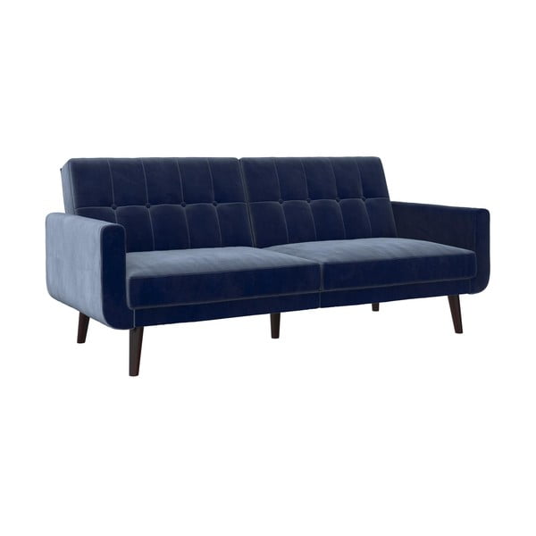 Niebieska sofa rozkładana 201 cm Nola – Støraa-image-2