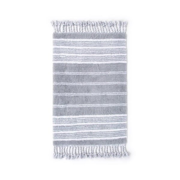 Szary bawełniany dywanik łazienkowy Foutastic Martil, 60x90 cm