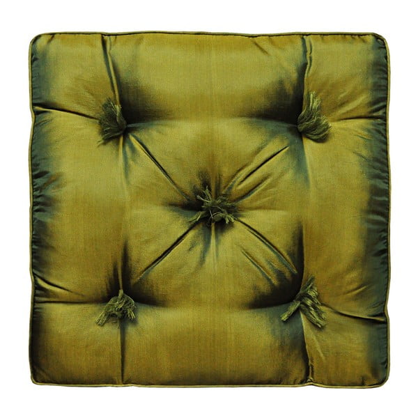Zielona jedwabna poduszka do siedzenia a’miou home Flavo
