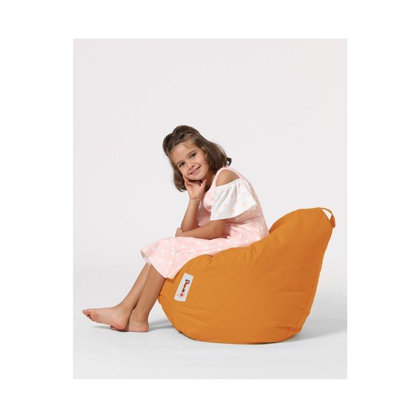 Pomarańczowy dziecięcy worek do siedzenia Premium – Floriane Garden-image-1