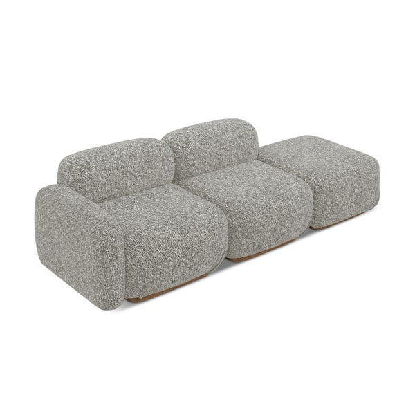 Szary szezlong modułowy (lewostronny) Ailani – Makamii-image-3