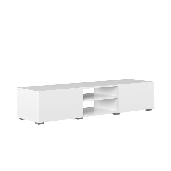 Biała szafka pod TV 140x31 cm Podium – TemaHome -image-2