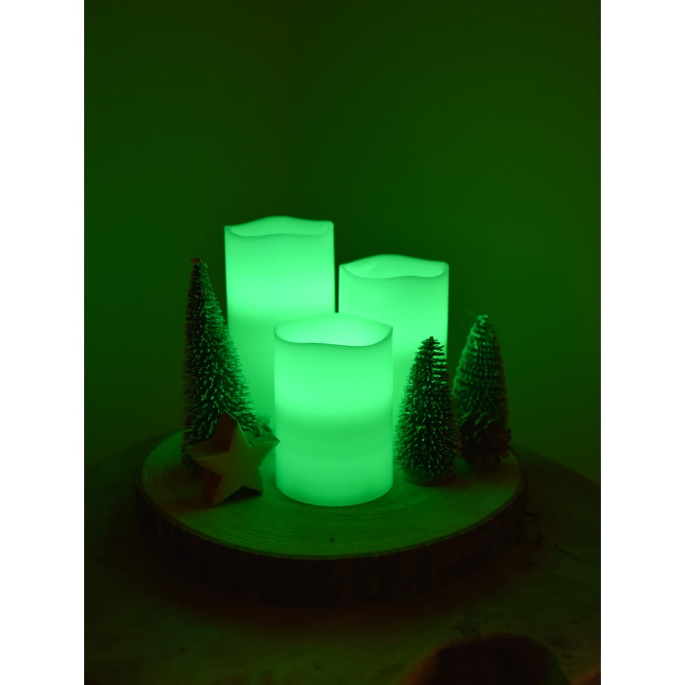 Świeczki LED zestaw 3 szt. (wysokość 10 cm) – Hilight (zdjęcie 8)