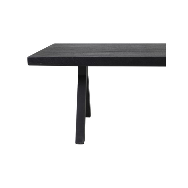 Czarny stół 100x220 cm Muden – Light & Living-image-3