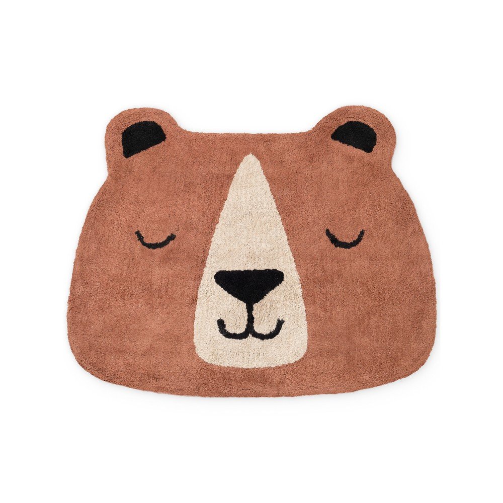 Brązowy bawełniany dywan dziecięcy odpowiedni do prania/tkany ręcznie 101x120 cm Snuggle Benni – Hanse Home