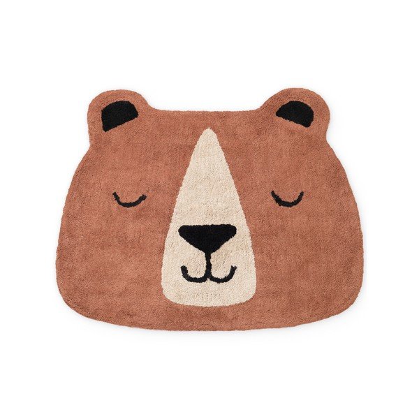 Brązowy bawełniany dywan dziecięcy odpowiedni do prania/tkany ręcznie 101x120 cm Snuggle Benni – Hanse Home