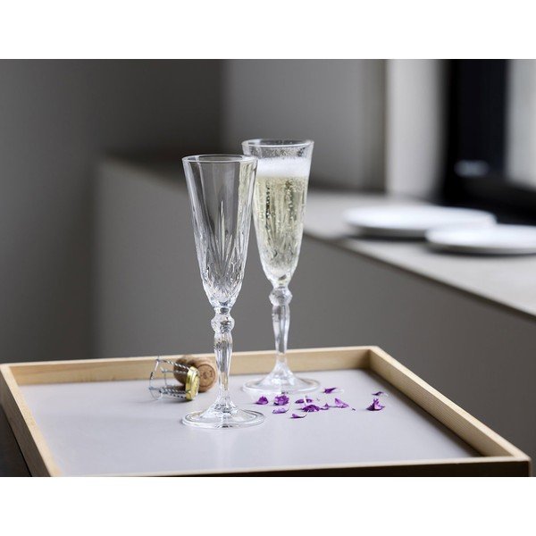 Kieliszki zestaw 4 szt. do szampana 160 ml Melodia – Lyngby Glas-image-1