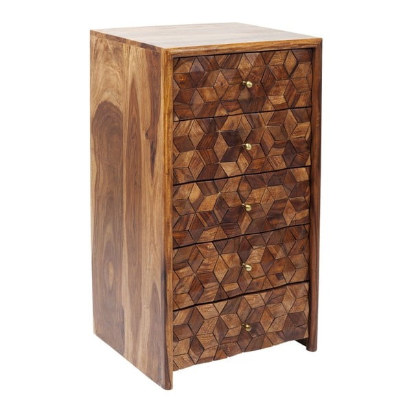 Brązowa szafka drewniana Kare Design Mirage, 52x97 cm