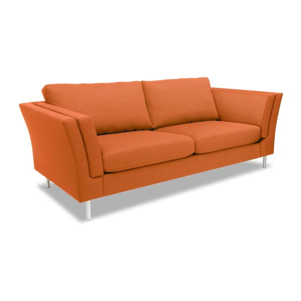 Pomarańczowa sofa dwuosobowa Vivonita Connor
