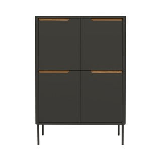 Czarna komoda Tenzo Switch, 90x128 cm