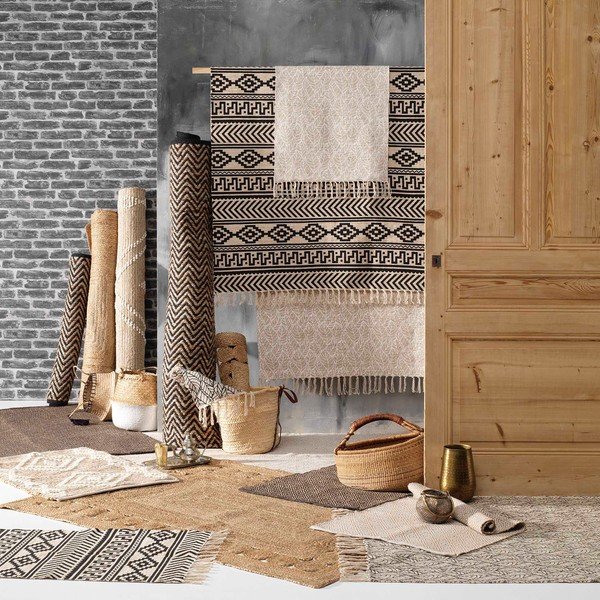 Czarno-naturalny dywan 120x170 cm Zigzag – douceur d'intérieur-image-2