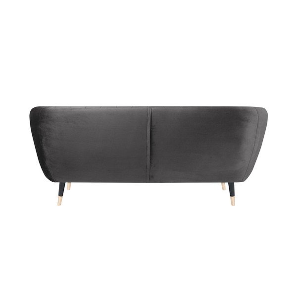 Szara sofa z czarnymi nogami Mazzini Sofas Benito, 158 cm-image-4