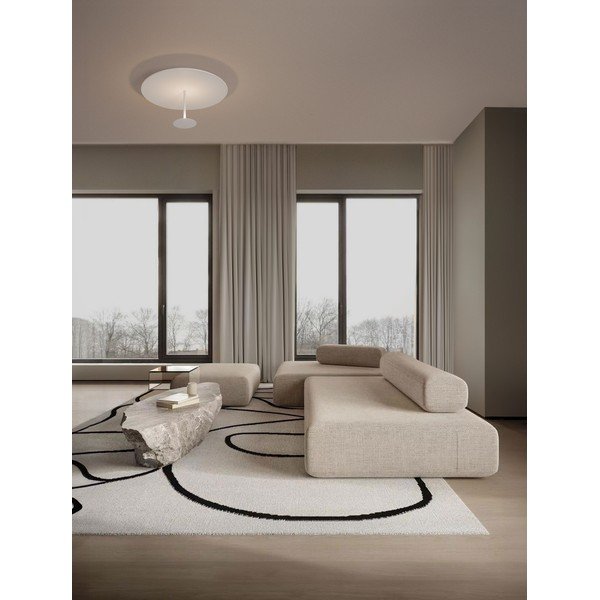 Stalowa lampa sufitowa LED ze ściemniaczem w matowym białym kolorze Nima – Nova Luce-image-1