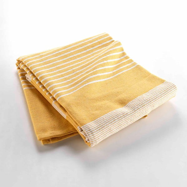 Żółta narzuta 220x240 cm Adele – douceur d'intérieur