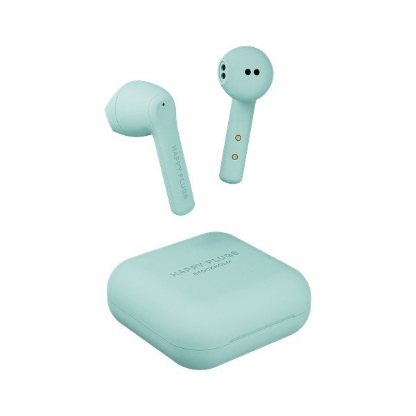 Słuchawki bezprzewodowe w miętowym kolorze Happy Plugs Air 1 Go-image-4