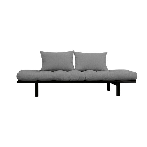 Sofa z jasnoszarym pokryciem Karup Design Pace Black/Granite Grey