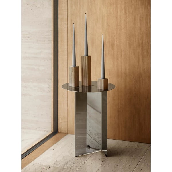 Drewniane świeczniki zestaw 3 szt. Dreva – Blomus-image-1