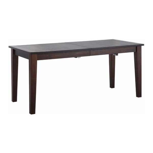 Ciemnobrązowy drewniany stół rozkładany Støraa Amarillo, 150x76 cm