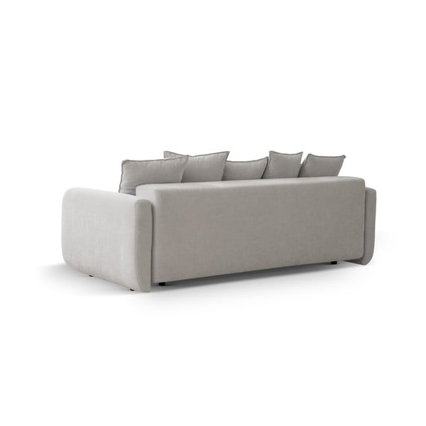 Beżowa rozkładana sofa ze schowkiem 231 cm Elen – Micadoni -image-4