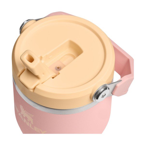 Brzoskwiniowy termos ze stali nierdzewnej 600 ml IceFlow™ Flip Straw 2.0 Tumbler Peach Rose – Stanley-image-2
