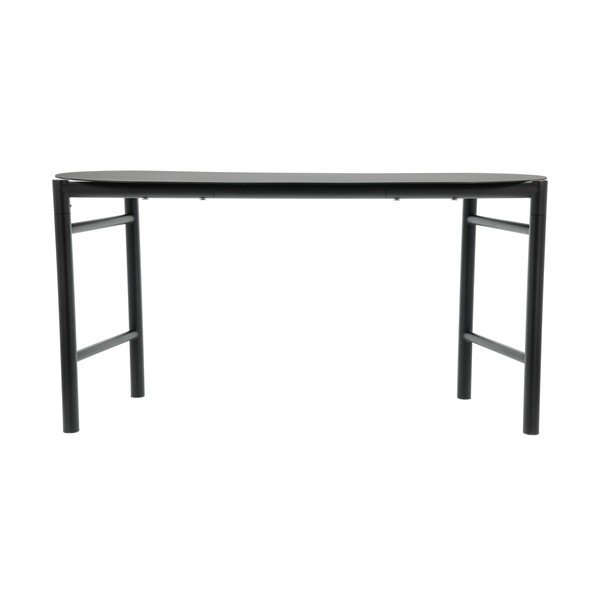 Czarna metalowa ławka ogrodowa Disc – Zone