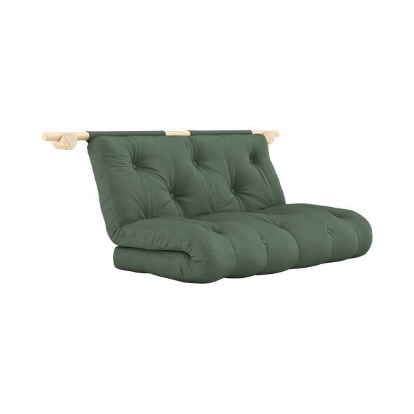 Zielona rozkładana sofa 135 cm Hooked – Karup Design