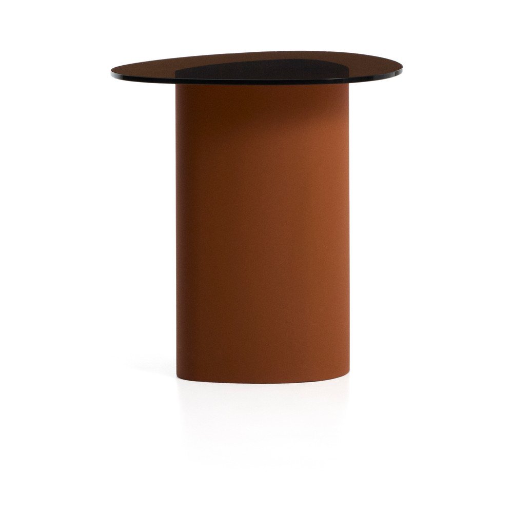 Stolik ze szklanym blatem 47x48 cm Olir – Kave Home