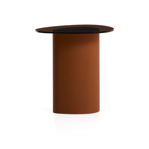 Stolik ze szklanym blatem 47x48 cm Olir – Kave Home