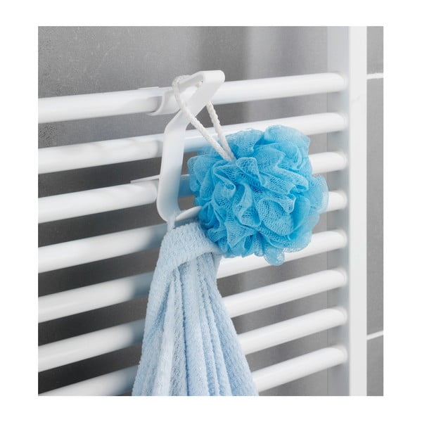 Biały haczyk na kaloryfer łazienkowy Wenko Flexi-image-2