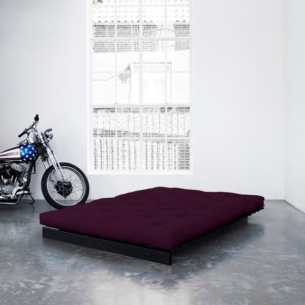 Sofa rozkładana Karup Roots Wenge/Purple Plum-image-2