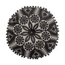 Czarno-beżowa poduszka dekoracyjna Bloomingville Mandala, ø 36 cm