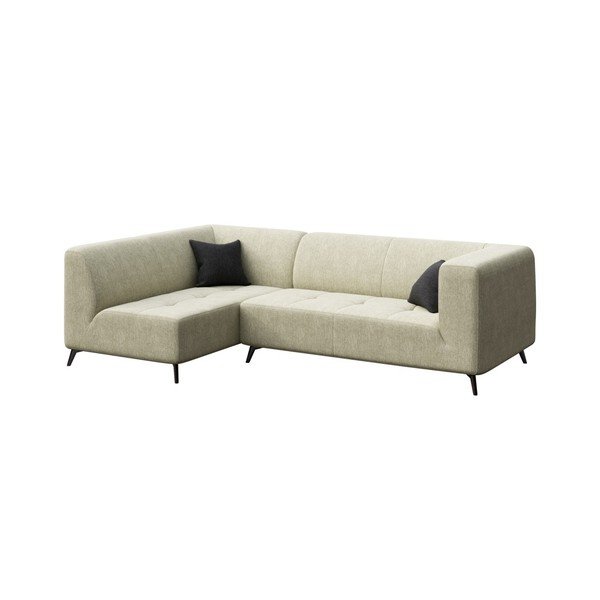 Jasnozielona sofa z szezlongiem po lewej stronie MESONICA Toro-image-2