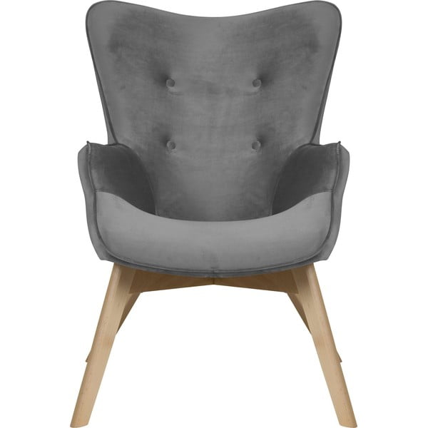 Szary aksamitny fotel Niko – Ropez-image-2