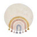 Bawełniany dywan dziecięcy odpowiedni do prania/tkany ręcznie w kolorze kości słoniowej ø100 cm Tadea – Kave Home