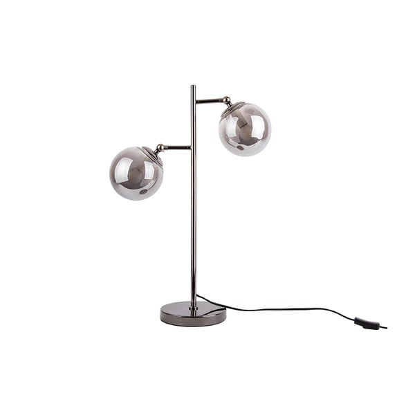 Lampa stołowa w kolorze srebra Leitmotiv Shimmer, wys. 64 cm