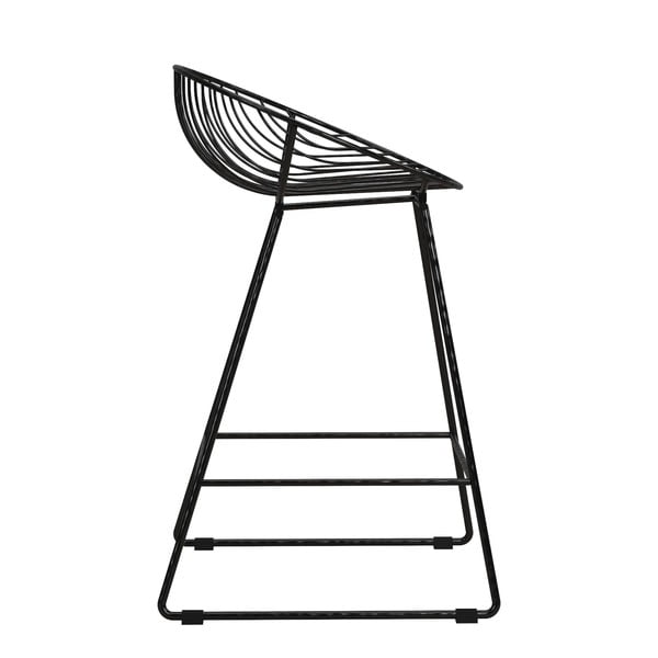 Czarny metalowy hoker Ellis – CosmoLiving by Cosmopolitan-image-4